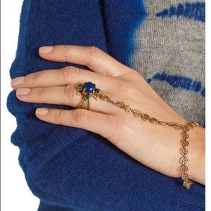 Tory Butch Gold-tone finger bracelet